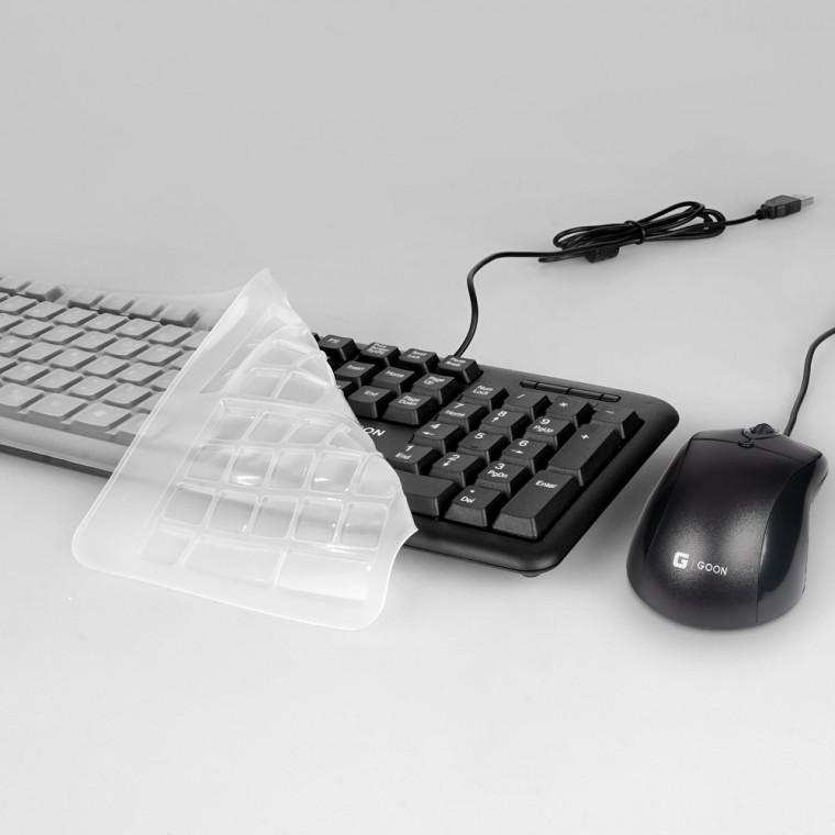 G-GOON 키보드 마우스 세트 USB 키스킨 제공 GMK-8000