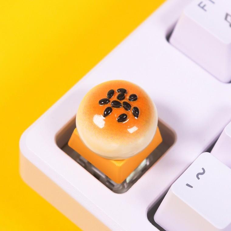 단팥빵 포인트 귀여운 데스크테리어 기계식 키보드 키캡 8종