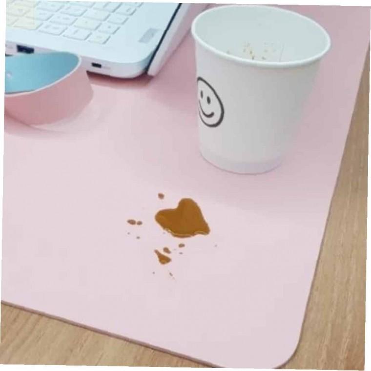 양면 가죽 데스크매트 베이비핑크 핑크패드 컴퓨터매트 키보드장패드