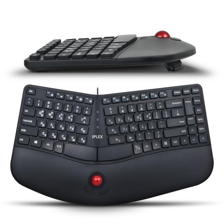 IPLEX ERK1000TK 에고노믹 인체공학 유선 트랙볼 키보드