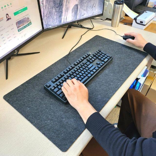 데스크 장패드 책상 키보드장 다크그레이