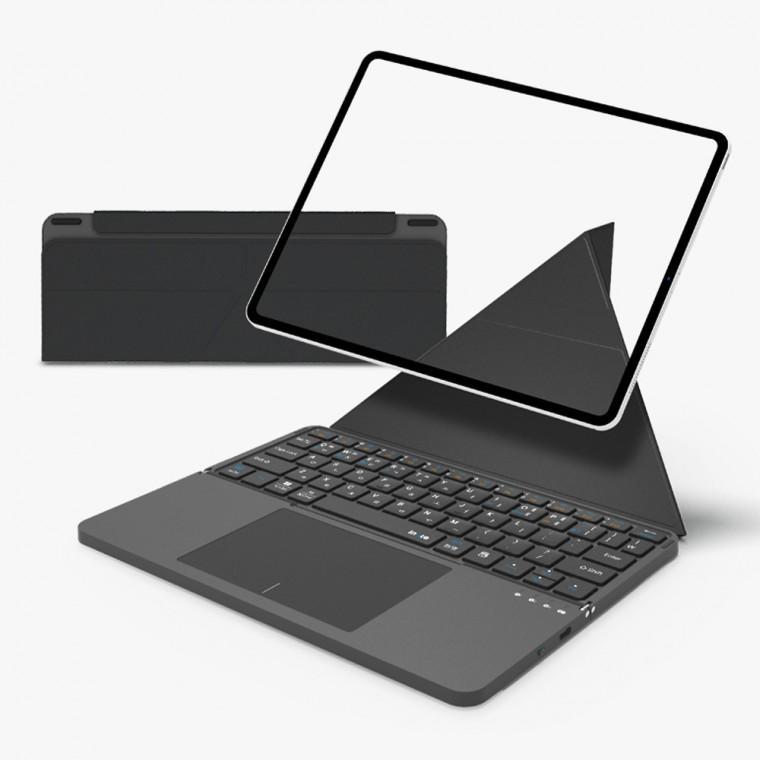 아이노트 XK808B 가로형 접이식 키보드 터치패드 태블릿