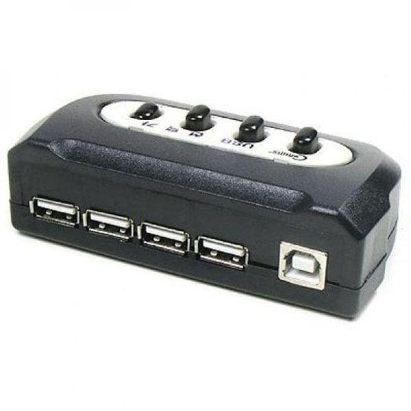 USB A 수동 선택기 USB B 출력 공유기 허브 분배기