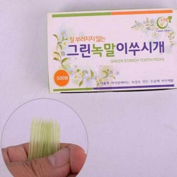 개별포장 가정용 생분해 옥수수 녹말 다용도 이쑤시개