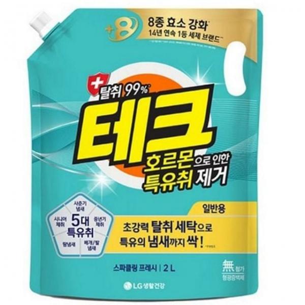 세탁 액체 무형광 세척력 대용량 세제 리필 탈취