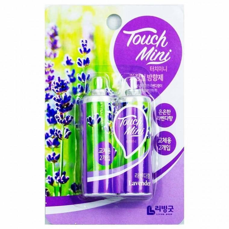 리빙굿 터치미니 화장실용 방향제 라벤다향 13ml 2개입(3078)