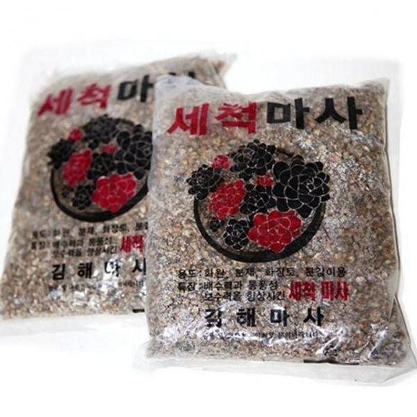 화분 마사토 통기성 식물 다육 흙 배수력 2kg 씻은 분갈이용