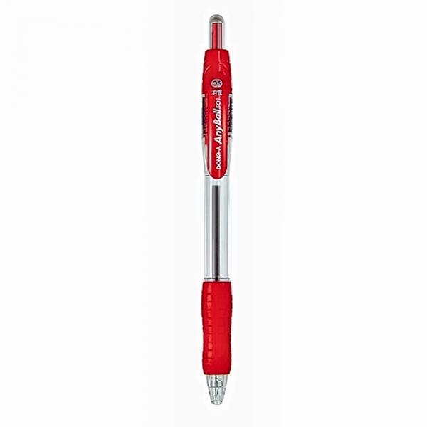 동아 볼펜 애니볼 501 유성볼펜 0.7mm (레드) (12자루) 1다스