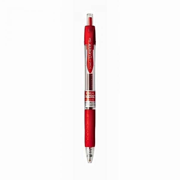 동아 볼펜 유노크 중성펜 0.7mm (레드) (12자루) 1다스