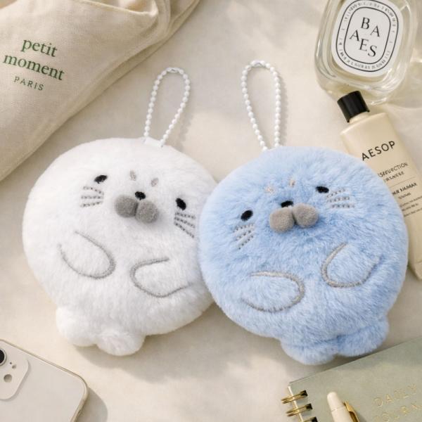 아기 하프 물범 인형 키링 (랜덤)