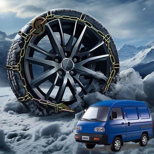 WL 다마스 타이어 스노우체인 고강도 쇠사슬체인 500-12