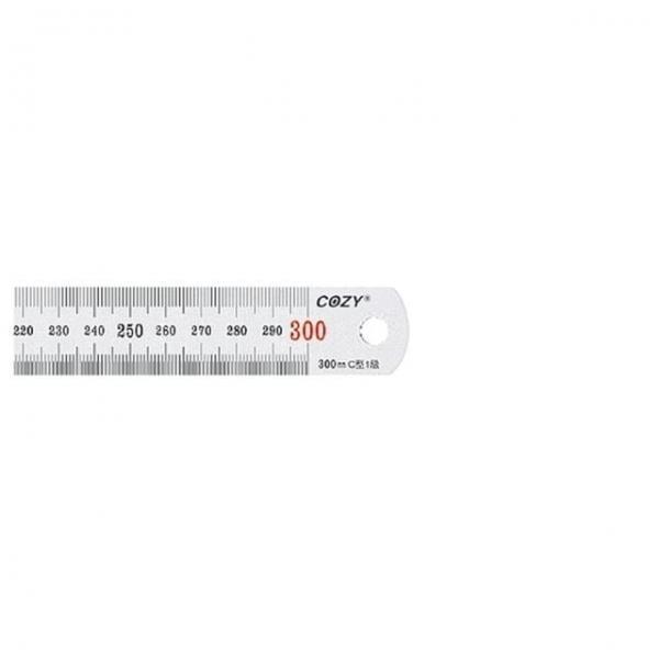 코지 1500 최고급 쇠자 30cm 유광 CSRP-300 (50개입)