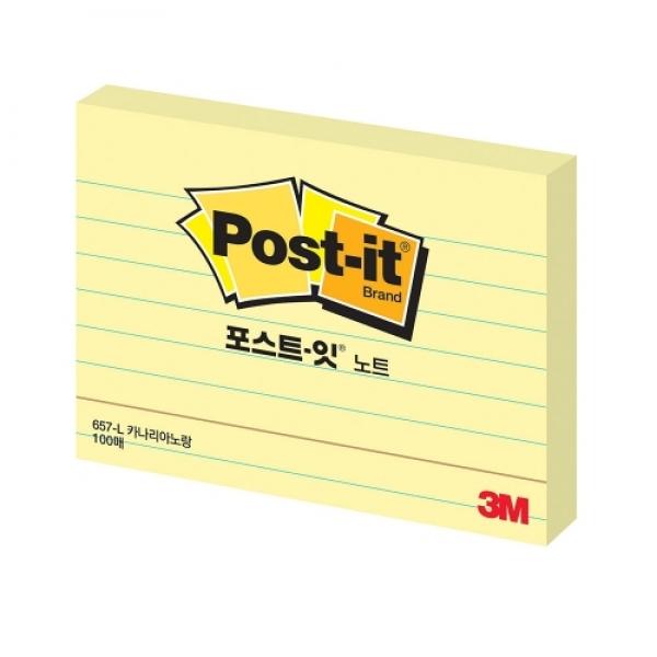 (3M)  일반 657-L (라인노랑) (102x76 100매)