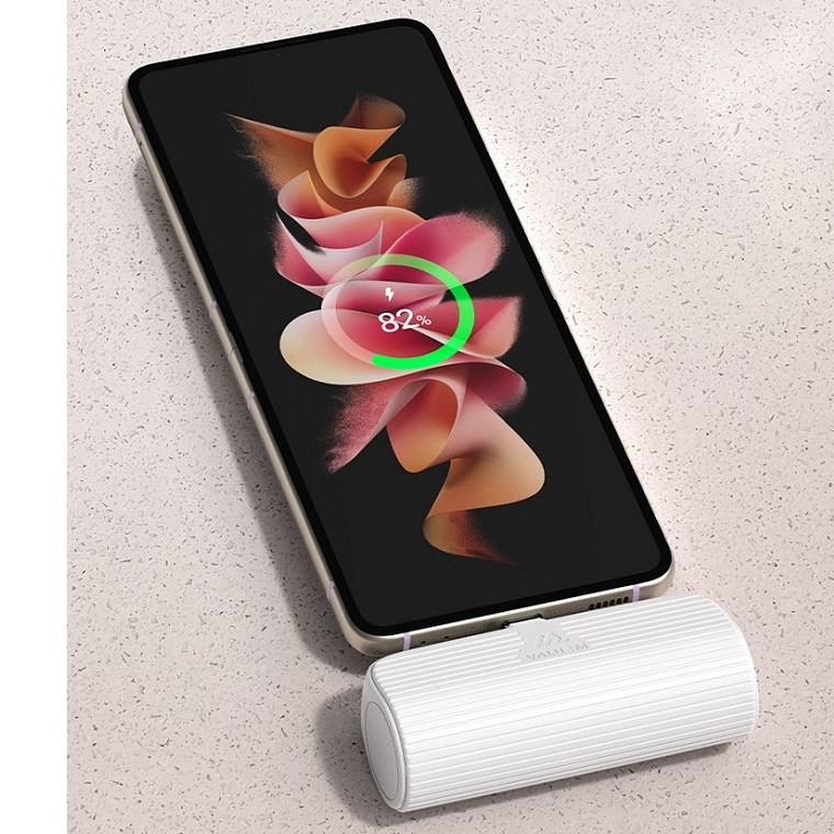 충전선이 필요없는 폴더블폰충전기 5000mAh 보조배터리 도킹형 간편휴대 갤럭시 Z플립 Z플립5 폴드1 Z폴드5