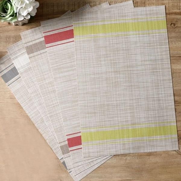 WL 테이블매트 식탁 플레이트 컵받침 매트 스트라이프형