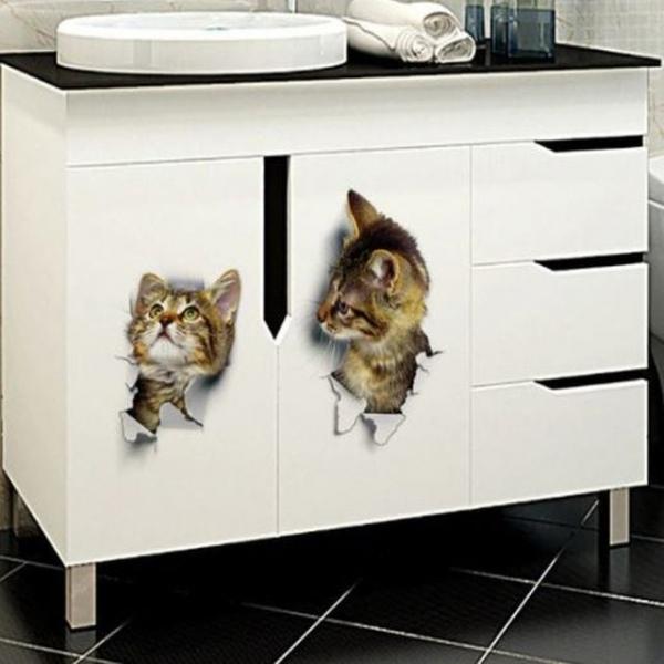WL 3D입체 고양이 스티커 3D스티커