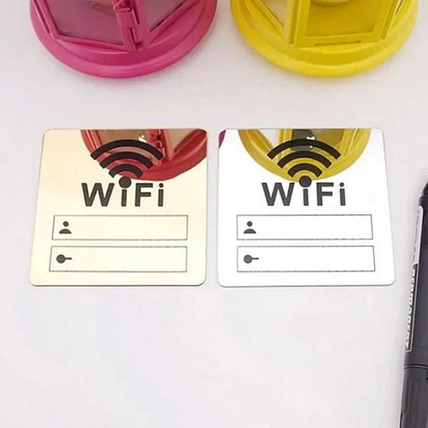 WL WiFi 와이파이 안내판 아크릴 비밀번호 표찰 S13029