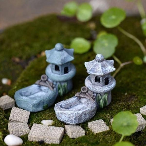 WL 연못탑 모형 인테리어 키덜트 마이크로 조경 DIY