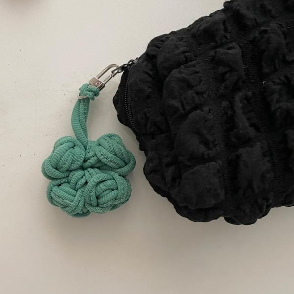 양말목 네잎클로버 키링 만들기 DIY 세트 꽃 카네이션 키링 만들기 부자재 키트 업사이클링