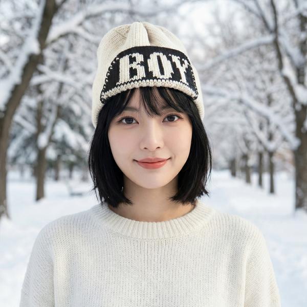 보이 니트 비니 방한모 털모자 겨울모자 귀달이모자 스키장모자 겨울버킷햇 놀이공원 보드모자