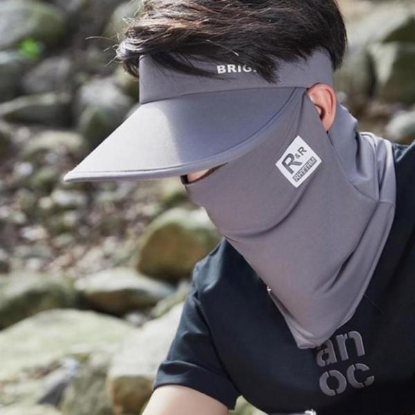 여름 선바이저 자외선차단 모자 골프 썬캡 마스크 세트