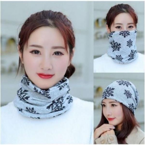 여성 두건 넥워머 목토시 모자 비니 겸용 머리두건 멀티 방한넥워머 스포츠넥워머 자전거넥워머 마스크넥워