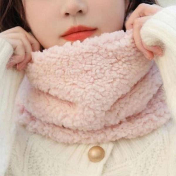 따뜻하고 포근한 푸들넥워머 겨울워머 머플러 목도리 스카프 융털 겨울워머 방한모자 자전거 여성 목폴라