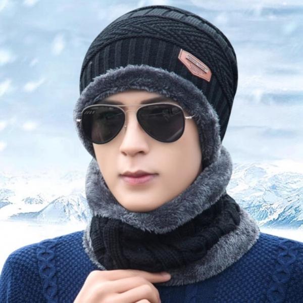비니모자 넥워머 세트 겨울 스포츠 방한 털모자