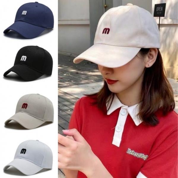 m 자수 로고 볼캡 야구모자