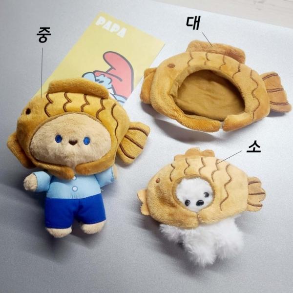 붕어빵 인형 모자 소중대   사이즈별 인형모자 인형옷
