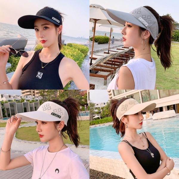 은창]다이아 스포츠 밴딩 선캡 모자 썬캡 여름 밀짚 왕골 나들이 여성 성인 여자 햇빛 벙거지 사파리