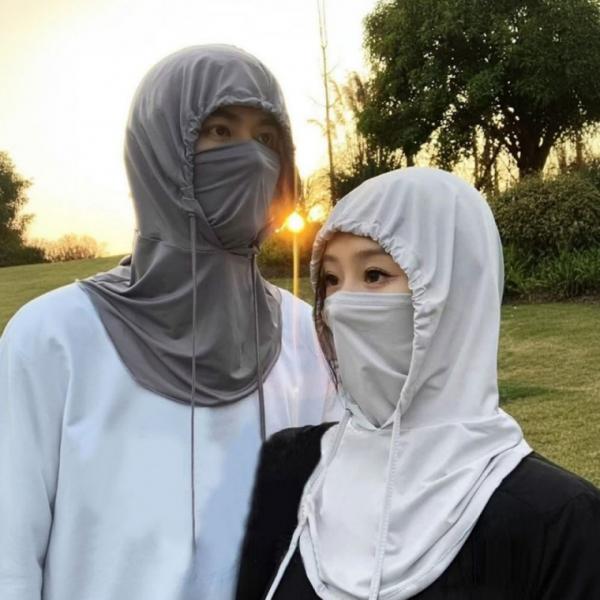 FL쿨링 후드넥가드 여름 전면마스크 넥스카프 모자 일체형
