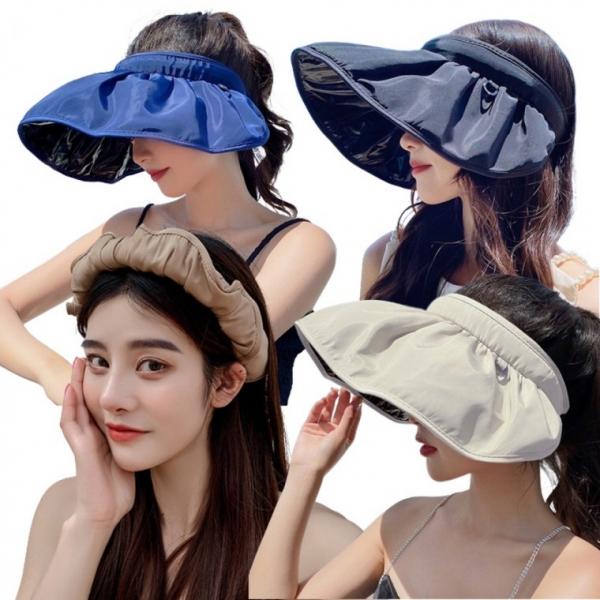 런칭특가 접이식 썬캡 헤어밴드 여름모자 햇빛가리개 돌돌이썬캡 여성모자