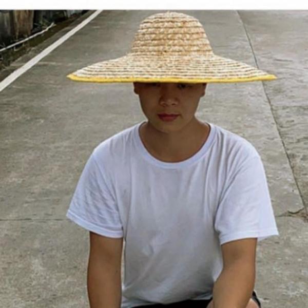 밀집 챙넓은 사파리 농부 모자 농사 47cm 농부모자
