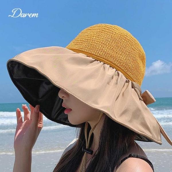 new다름 와이드 러플 여인의 향기 자외선 차단모자