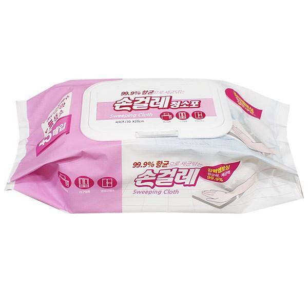 손걸레 청소포 45매입 걸레 방걸레 뽑아쓰는걸레 바닥청소 물청소 손걸레 청소포-H