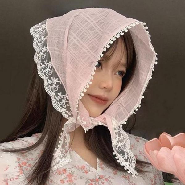 스카프 패션 데일리 머리 여성 두건 레이스