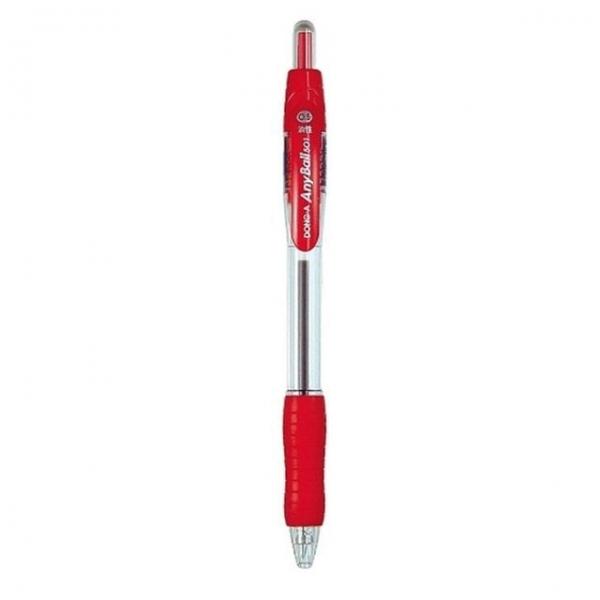동아 유성볼펜 애니볼 501 볼펜 0.7mm 적색 (1152개입)
