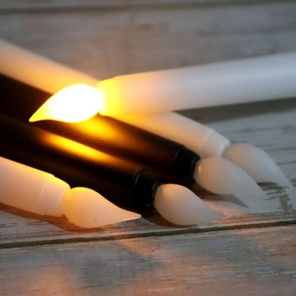 WL 전자초 LED 꺼지지않는 장식용 무드등 긴초 캔들