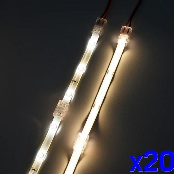 WL LED 스트립 커넥터 연장 단면 양면 x20개