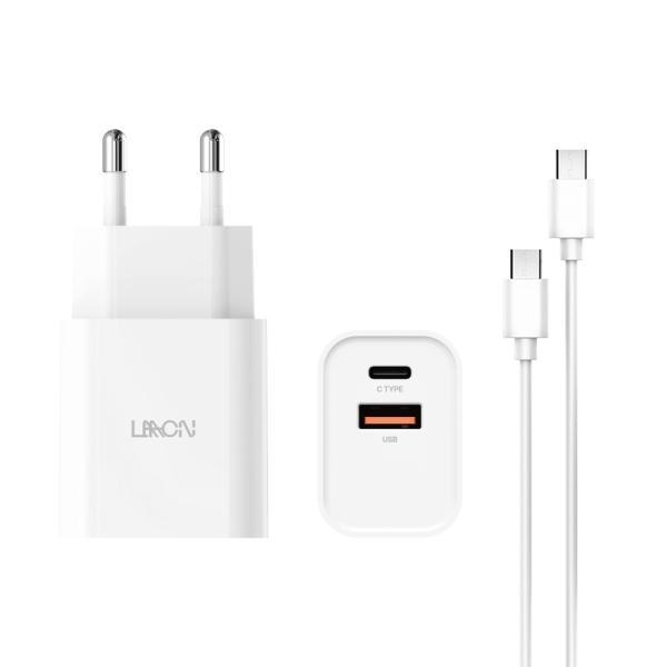 LAAON GAN PD 45W 2포트 초고속 충전기 CtoC 케이블 포함 ITB-GaN45W