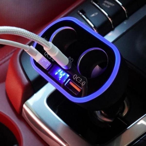 차량용 자동차 5구 시거 잭 고속충전기 USB C타입