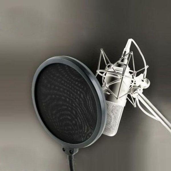 마이크 팝 스크린 파열음 먼지 제거 팝필터