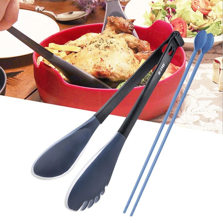 2in1하트집게세트 캠핑고기 얼음핀셋 미니실리콘 빵 과자 라면요리용