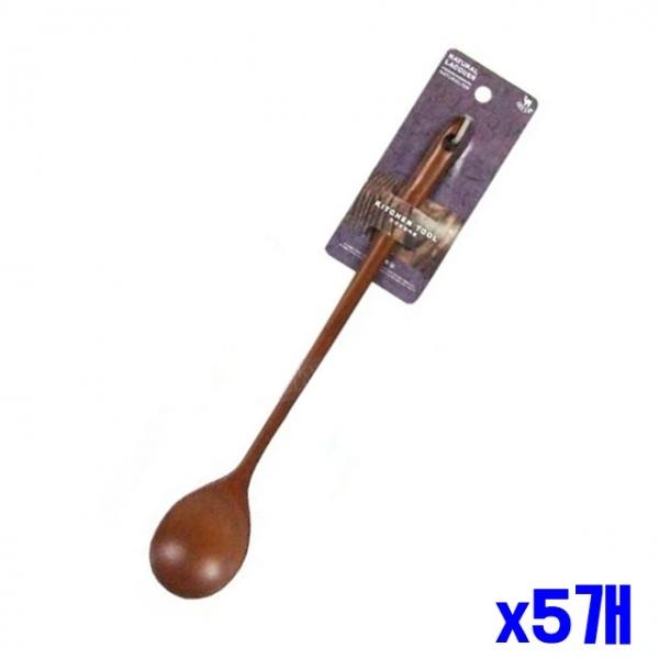 원목 롱 옻칠 볶음주걱 x5개
