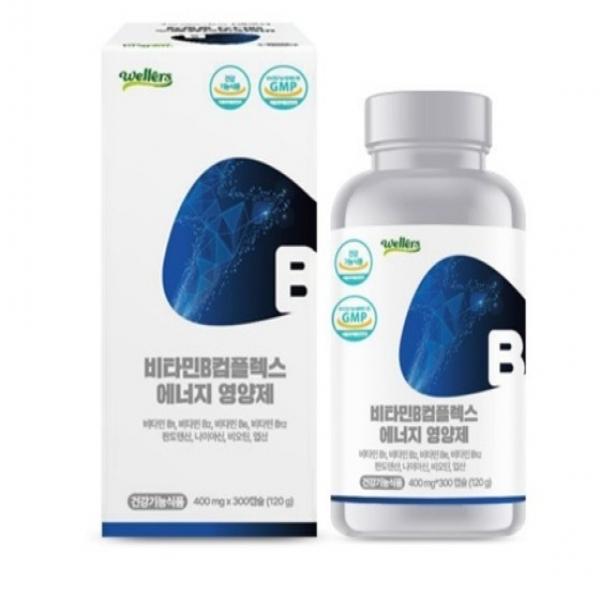 비타민B 컴플렉스 에너지 영양제 400mg x 300캡슐(10개월분)
