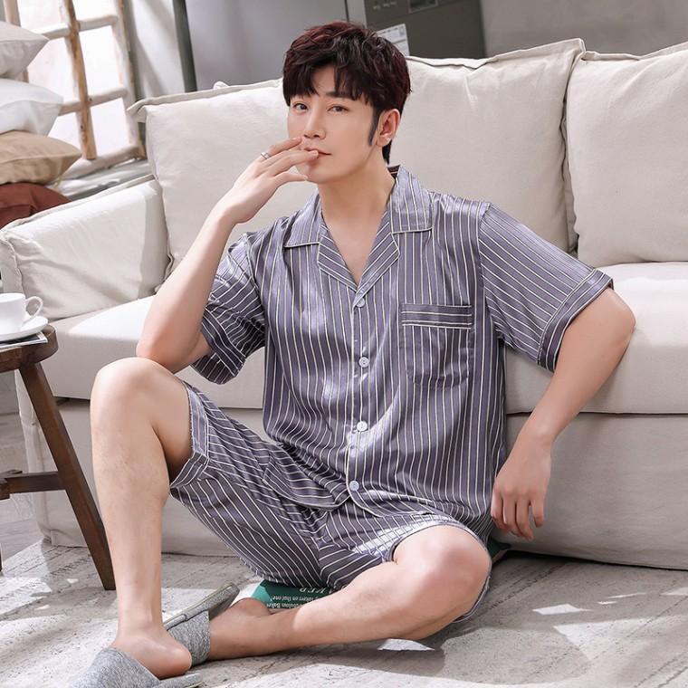 커플 여름 잠옷 상하의세트 단팔 남