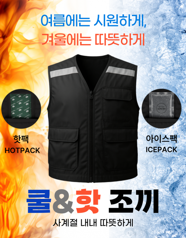 에브리굿 쿨앤핫 사계절 조끼 여름엔 시원하게 겨울엔 따뜻하게