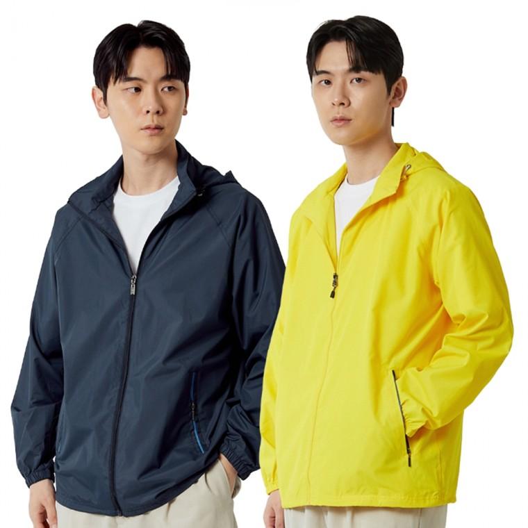 경량 후드 등산 트레킹 단체 바람막이 자켓 J115