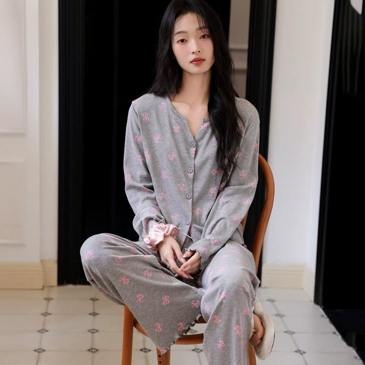 리본 포인트 홈웨어 잠옷세트
